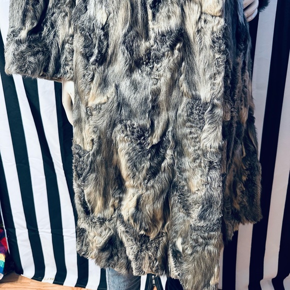 Donaldson’s of Minneapolis Vintage Full Length Gray Curly Goat Fur Coat - Picture 8 of 10